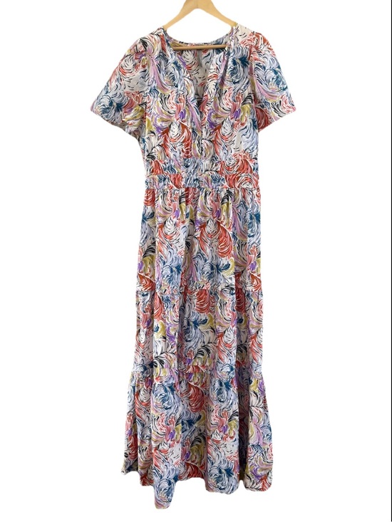 Anthropologie Dresses & Skirts - Anthropologie Somerset Abstract Swirl
Tiered Cotton Maxi Dress Large